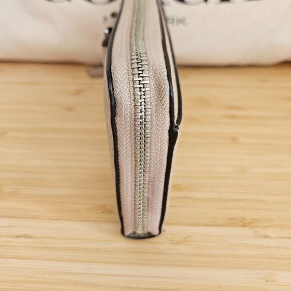 Coach Darcy Bow Accordion Zip Wallet F51668, Silver/Sand - Picture 8 of 12